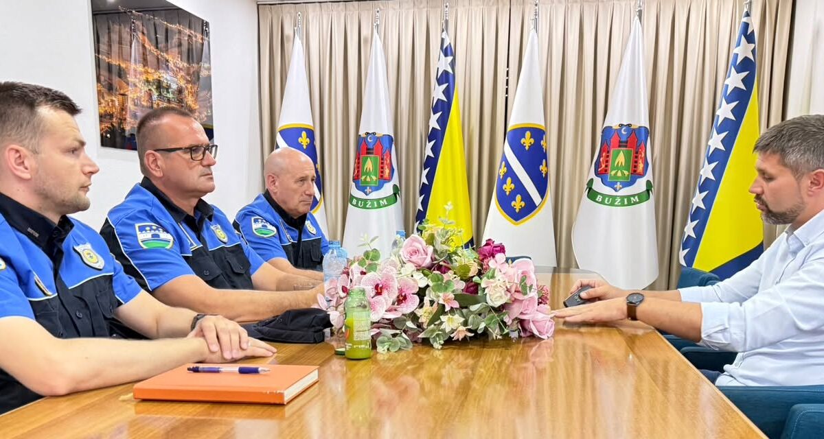 NAČELNIK OPĆINE BUŽIM PRIMIO DIREKTORA UPRAVE POLICIJE MUP-a USK